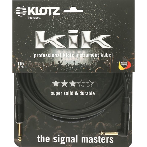 KIK Кабель инструментальный, 3м, прямой/угловой коннекторы, Klotz KIKKG3.0PRSW, Черный
KIK Кабель инструментальный, 3м, прямой/угловой коннекторы, Klotz KIKKG3.0PRSW, Черный