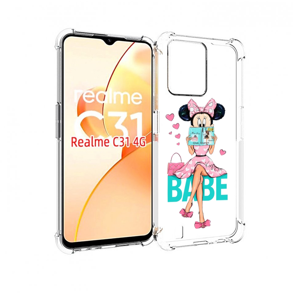 Чехол MyPads Бейби-микки для OPPO Realme C31, Прозрачный, Tocco 
Чехол MyPads Бейби-микки для OPPO Realme C31, Прозрачный, Tocco