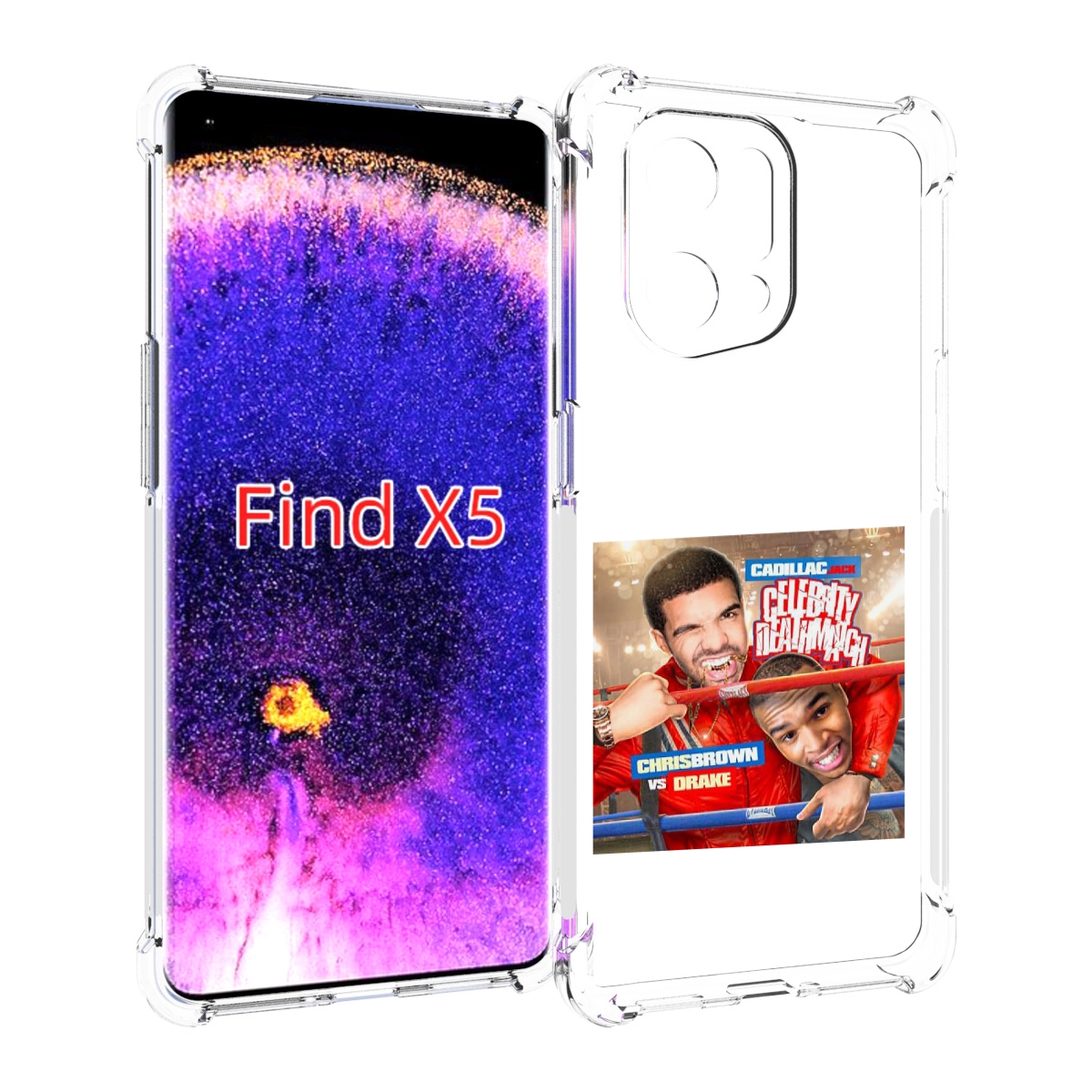 Чехол MyPads Drake & Chris Brown - Celebrity Deathmatch для Oppo Find X5, Прозрачный, Tocco
Чехол MyPads Drake & Chris Brown - Celebrity Deathmatch для Oppo Find X5, Прозрачный, Tocco