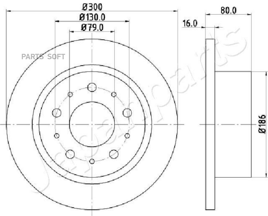 JAPANPARTS DP-0217 Диск тормозной CITROEN JUMPER/FIAT DUCATO/PEUGEOT BOXER 06- задний D 30
JAPANPARTS DP-0217 Диск тормозной CITROEN JUMPER/FIAT DUCATO/PEUGEOT BOXER 06- задний D 30
