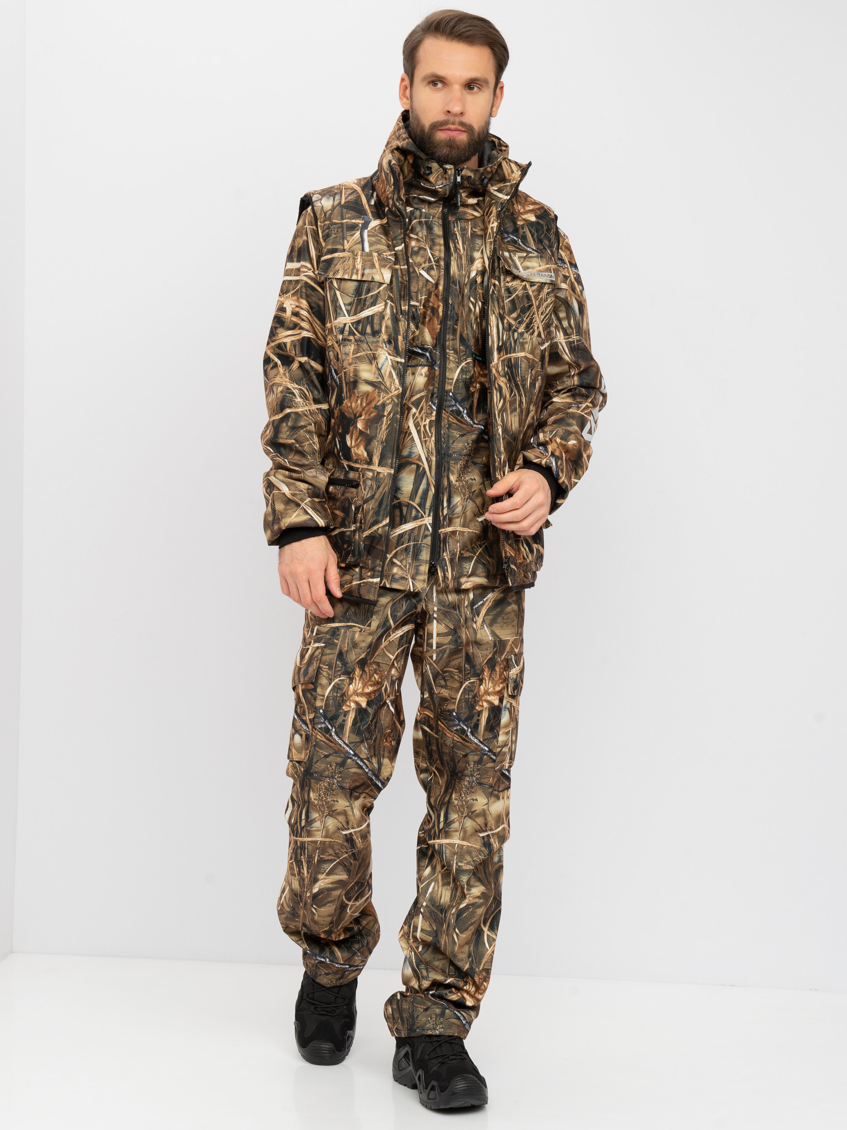 Костюм демисезонный Huntsman Тайга-3 ткань Alova цвет Камыш 60-62 182-188, Хаки;коричневый, Тайга-3
Костюм демисезонный Huntsman Тайга-3 ткань Alova цвет Камыш 60-62 182-188, Хаки;коричневый, Тайга-3