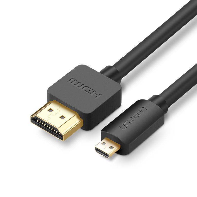Кабель uGreen Micro HDMI - HDMI вилка-вилка 1м 30148_, Черный, HD127 (30148) Micro HDMI to HDMI Cable. Длина: 1м. Цвет: черный
Кабель uGreen Micro HDMI - HDMI вилка-вилка 1м 30148_, Черный, HD127 (30148) Micro HDMI to HDMI Cable. Длина: 1м. Цвет: черный