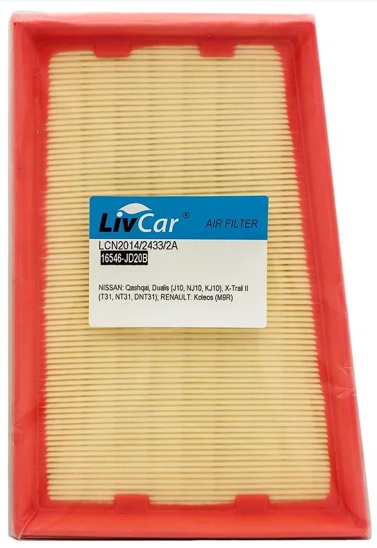 Фильтр Воздушный Livcar Lcn201424332a Оем 16546-Jd20b Nissan (Rhd, Lhd) Полиуретан LivCar
Фильтр Воздушный Livcar Lcn201424332a Оем 16546-Jd20b Nissan (Rhd, Lhd) Полиуретан LivCar