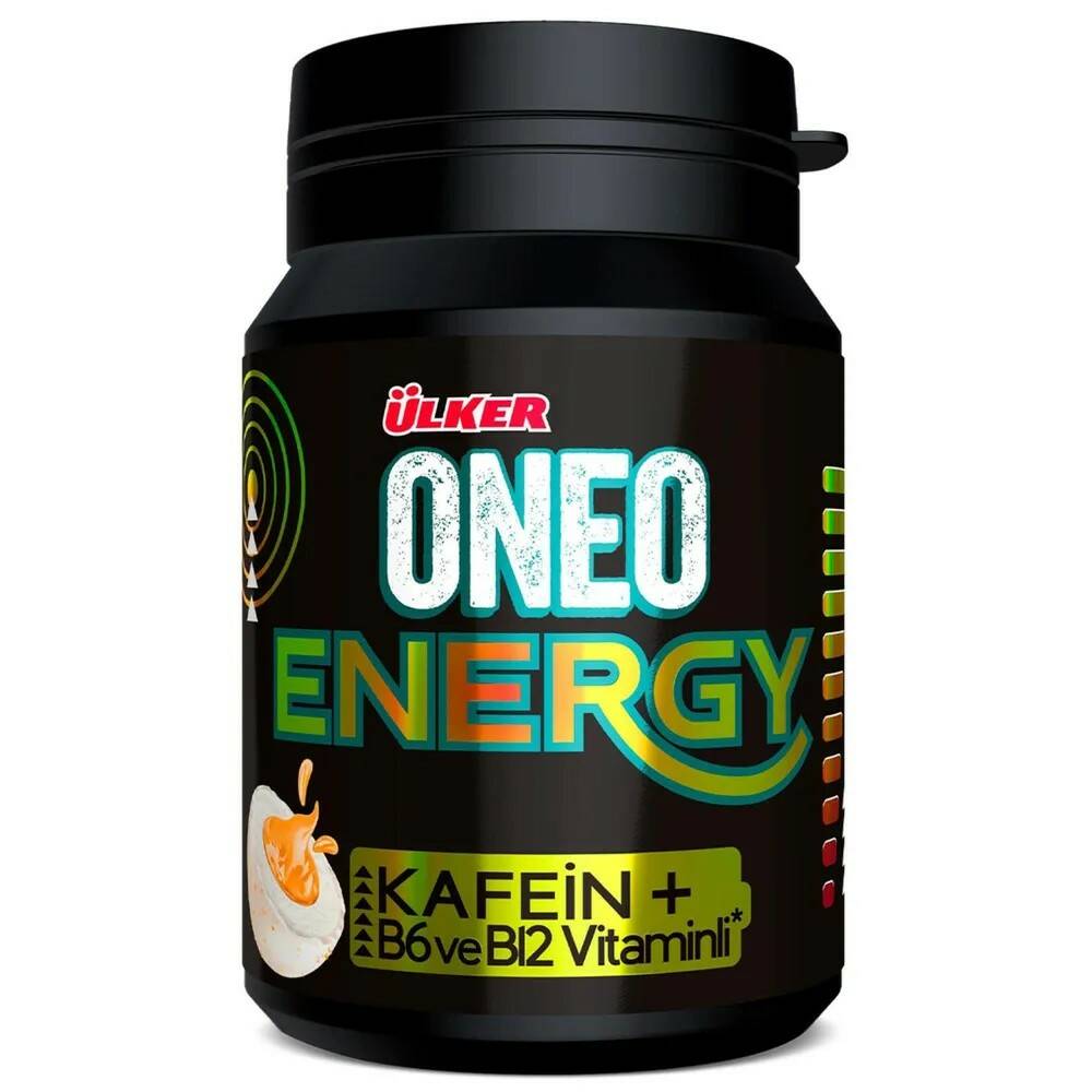 Жевательная резинка Ulker Oneo Energy с кофеином и витаминами B6 и B12 без сахара 44 г
Жевательная резинка Ulker Oneo Energy с кофеином и витаминами B6 и B12 без сахара 44 г