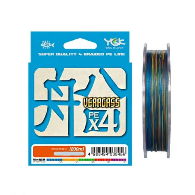 Шнур плетеный YGK Veragass PE Х4 200м 0.6 (0.127 mm) 12 lb, Разноцветный, Veragass PE Х4
Шнур плетеный YGK Veragass PE Х4 200м 0.6 (0.127 mm) 12 lb, Разноцветный, Veragass PE Х4
