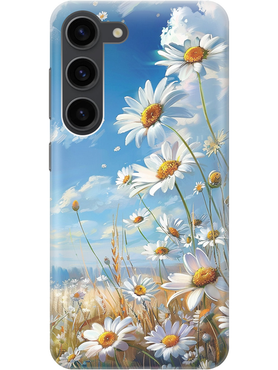 Силиконовый чехол на Samsung Galaxy S23 с рисунком "Ромашки на поле", Белый;синий, 20000883
Силиконовый чехол на Samsung Galaxy S23 с рисунком "Ромашки на поле", Белый;синий, 20000883