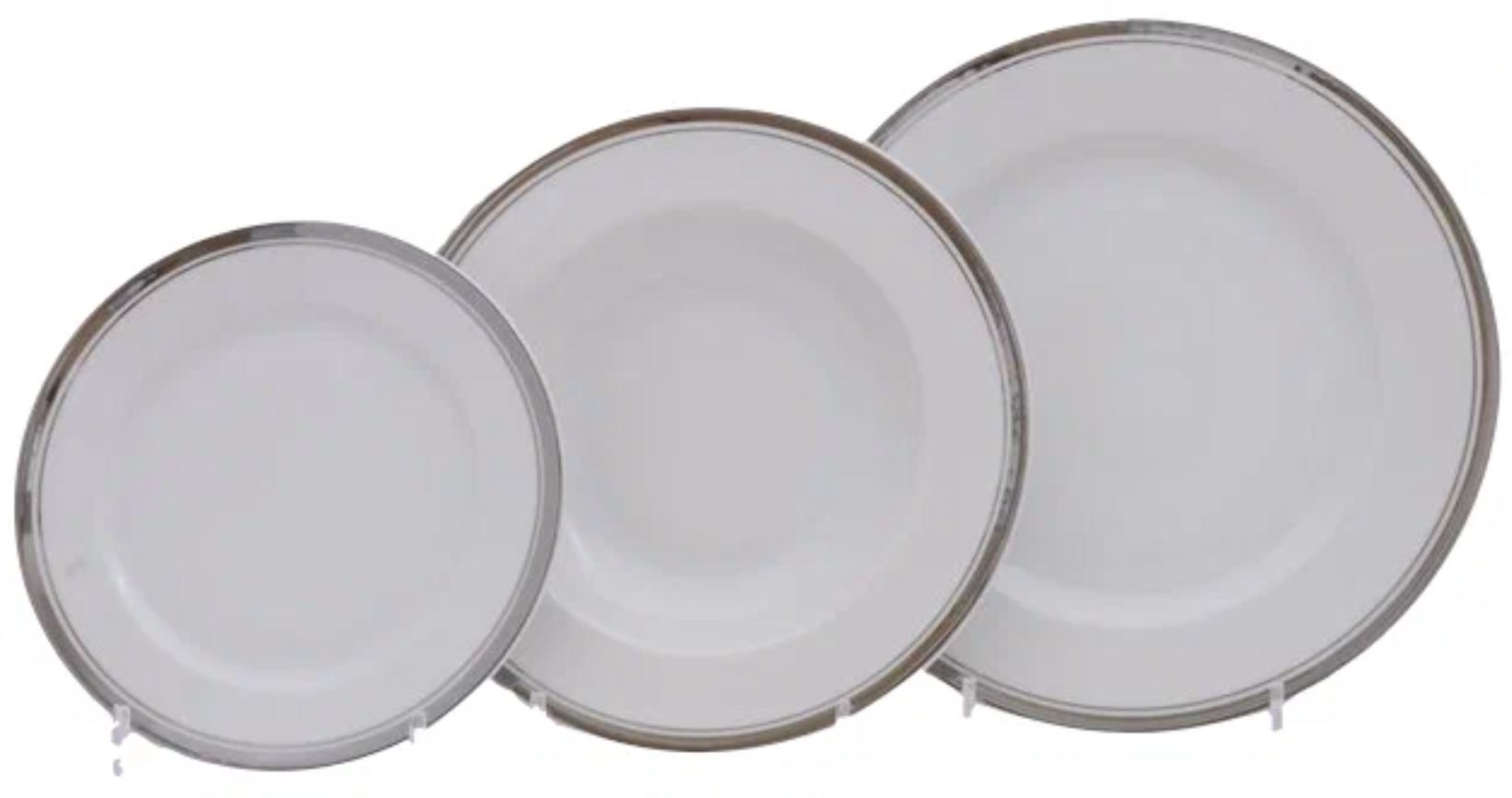 Набор тарелок Leander Сабина 02160129-0011 фарфор, 25x25, 23x23, 19x19, белый, 18 шт
Набор тарелок Leander Сабина 02160129-0011 фарфор, 25x25, 23x23, 19x19, белый, 18 шт