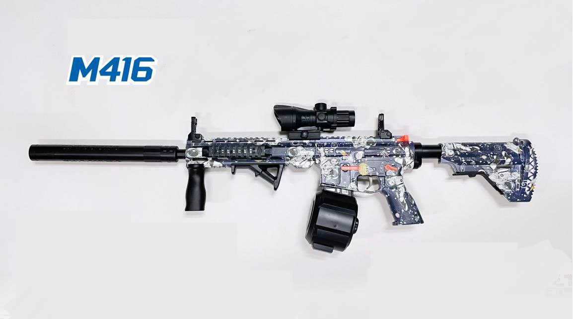 Игрушечный автомат Matreshka M416 электрический бластер пули орбиз 92 см синий, Черный;синий, M416
Игрушечный автомат Matreshka M416 электрический бластер пули орбиз 92 см синий, Черный;синий, M416
