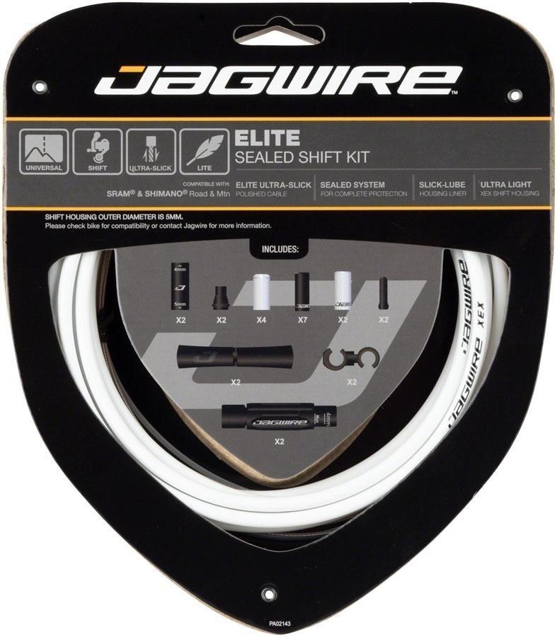 Набор рубашек и тросиков переключения Jagwire Elite Sealed Shift Kit 2X White (SCK001), Белый, Elite Sealed Shift Kit 1X
Набор рубашек и тросиков переключения Jagwire Elite Sealed Shift Kit 2X White (SCK001), Белый, Elite Sealed Shift Kit 1X
