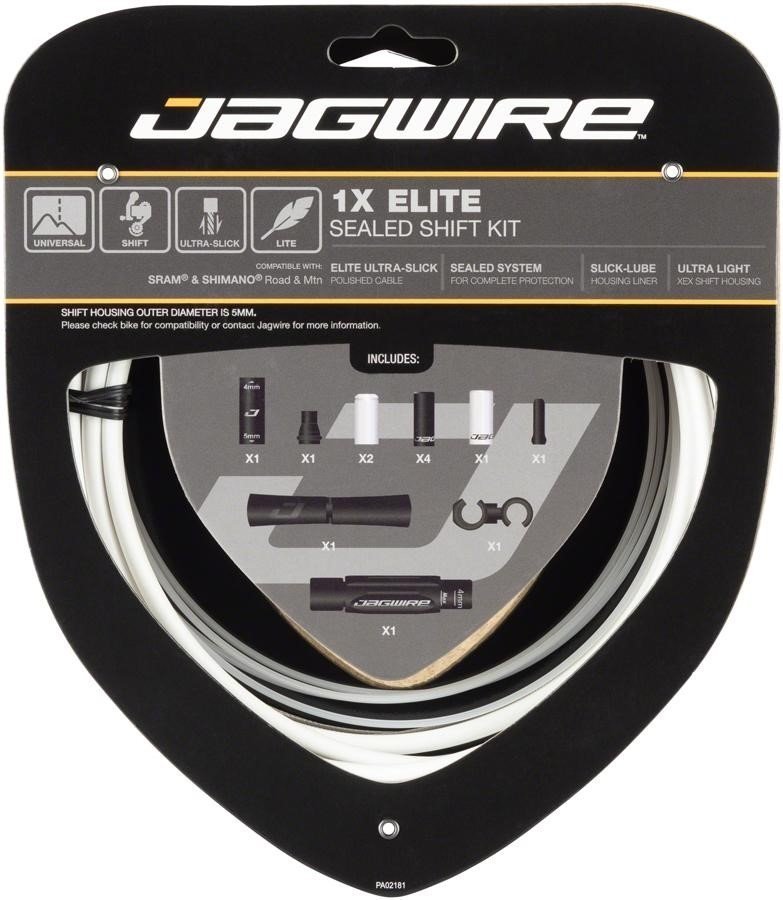 Набор рубашек и тросиков переключения Jagwire Elite Sealed Shift Kit 1X White (SCK021), Белый, Elite Sealed Shift Kit 1X
Набор рубашек и тросиков переключения Jagwire Elite Sealed Shift Kit 1X White (SCK021), Белый, Elite Sealed Shift Kit 1X