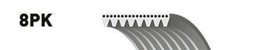 Ремень приводной Gates 8PK2188
Ремень приводной Gates 8PK2188