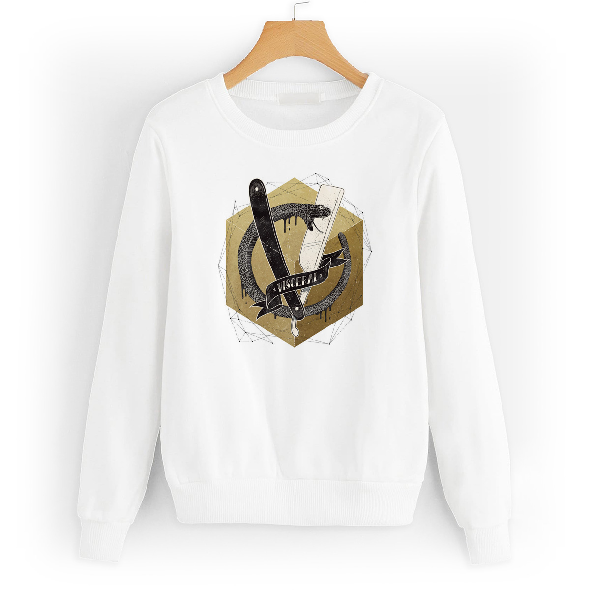 Свитшот белый CoolPodarok Змея с ножем, 4W015619
Свитшот белый CoolPodarok Змея с ножем, 4W015619