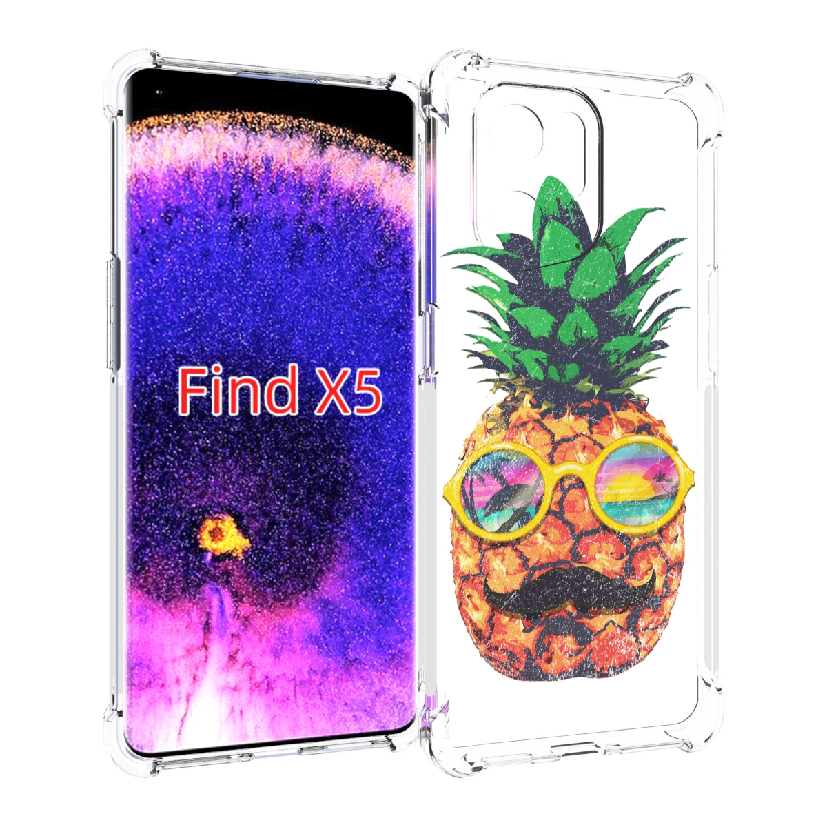 Чехол MyPads прикольный ананас с лицом для Oppo Find X5, Прозрачный, Tocco
Чехол MyPads прикольный ананас с лицом для Oppo Find X5, Прозрачный, Tocco