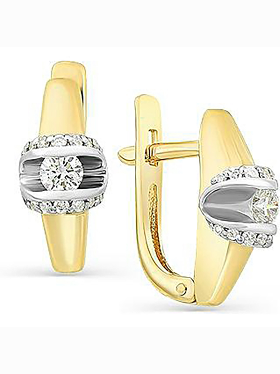 Серьги из жёлтого золота с 30 бриллиантами Master Brilliant 2-106-966, 2-106-966 
Серьги из жёлтого золота с 30 бриллиантами Master Brilliant 2-106-966, 2-106-966