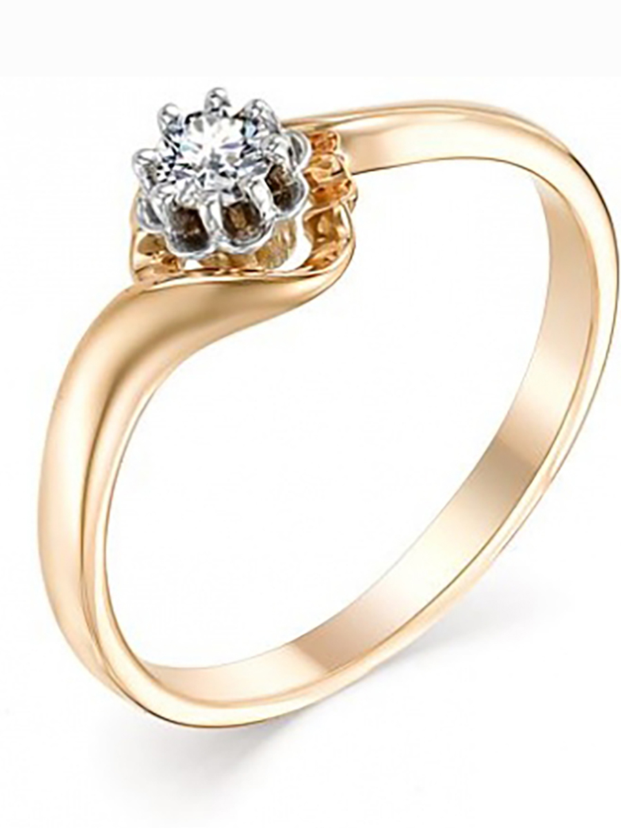 Кольцо из красного золота с 1 бриллиантом р. 17,5 Master Brilliant 1-106-919, 1-106-919 
Кольцо из красного золота с 1 бриллиантом р. 17,5 Master Brilliant 1-106-919, 1-106-919