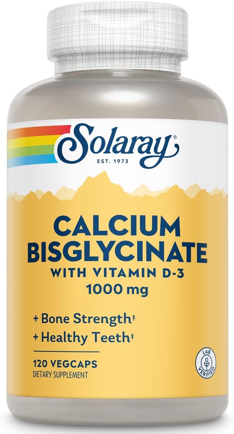 Solaray Calcium Bisglycinate (with D-3) 1000mg, 120 VegCaps, Calcium Bisglycinate (with D-3) 1000mg, 120 VegCaps
Solaray Calcium Bisglycinate (with D-3) 1000mg, 120 VegCaps, Calcium Bisglycinate (with D-3) 1000mg, 120 VegCaps