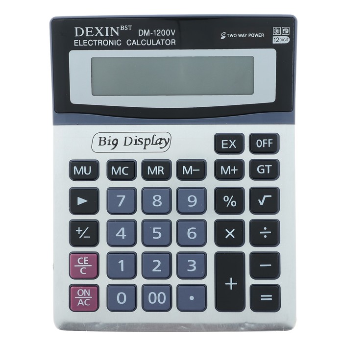 Калькулятор настольный, 12 - разрядный, DM-1200V, двойное питание, Собственный импорт канцтовары
Калькулятор настольный, 12 - разрядный, DM-1200V, двойное питание, Собственный импорт канцтовары