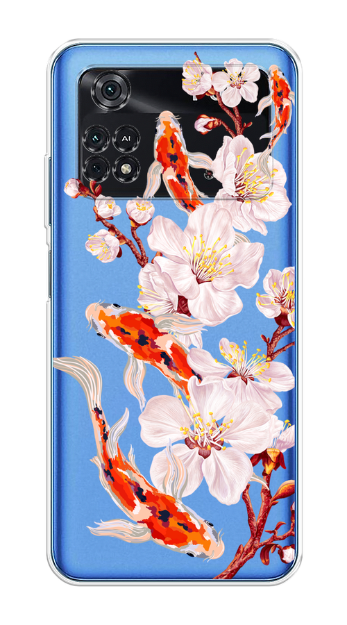 Чехол на Xiaomi Poco M4 Pro 4G "Карпы и сакура", Оранжевый;розовый;бежевый;прозрачный, 313050-1
Чехол на Xiaomi Poco M4 Pro 4G "Карпы и сакура", Оранжевый;розовый;бежевый;прозрачный, 313050-1