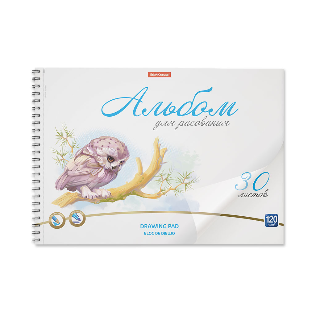 Альбом для рисования с пластиковой обложкой на спирали ErichKrause Birds 58597, А4, 30л
Альбом для рисования с пластиковой обложкой на спирали ErichKrause Birds 58597, А4, 30л