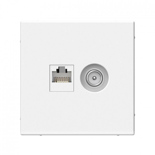 Розетка ТВ + компьютерная RJ45 категория 5E двойная механизм Systeme Electric GAL001389, Белый
Розетка ТВ + компьютерная RJ45 категория 5E двойная механизм Systeme Electric GAL001389, Белый