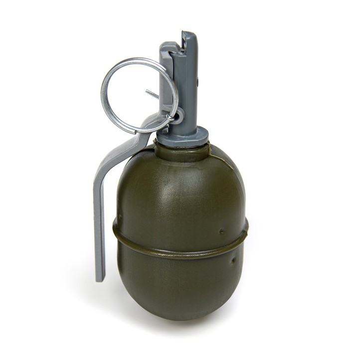Граната РГД-5, акустическая, страйкбольная, с активной чекой, Зеленый
Граната РГД-5, акустическая, страйкбольная, с активной чекой, Зеленый