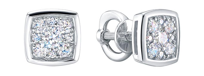 Серьги из белого золота с бриллиантом Vesna jewelry 41838-251-00-00, 41838-251-00-00
Серьги из белого золота с бриллиантом Vesna jewelry 41838-251-00-00, 41838-251-00-00