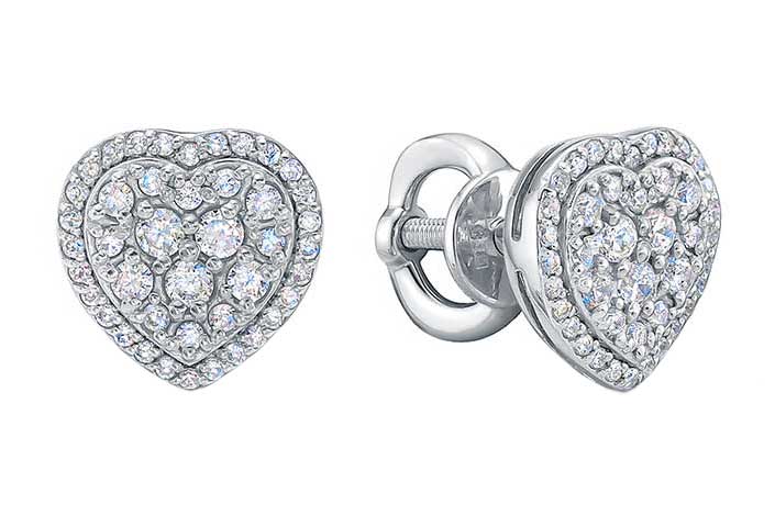 Серьги из белого золота с бриллиантом Vesna jewelry 41833-251-46-00, 41833-251-46-00
Серьги из белого золота с бриллиантом Vesna jewelry 41833-251-46-00, 41833-251-46-00