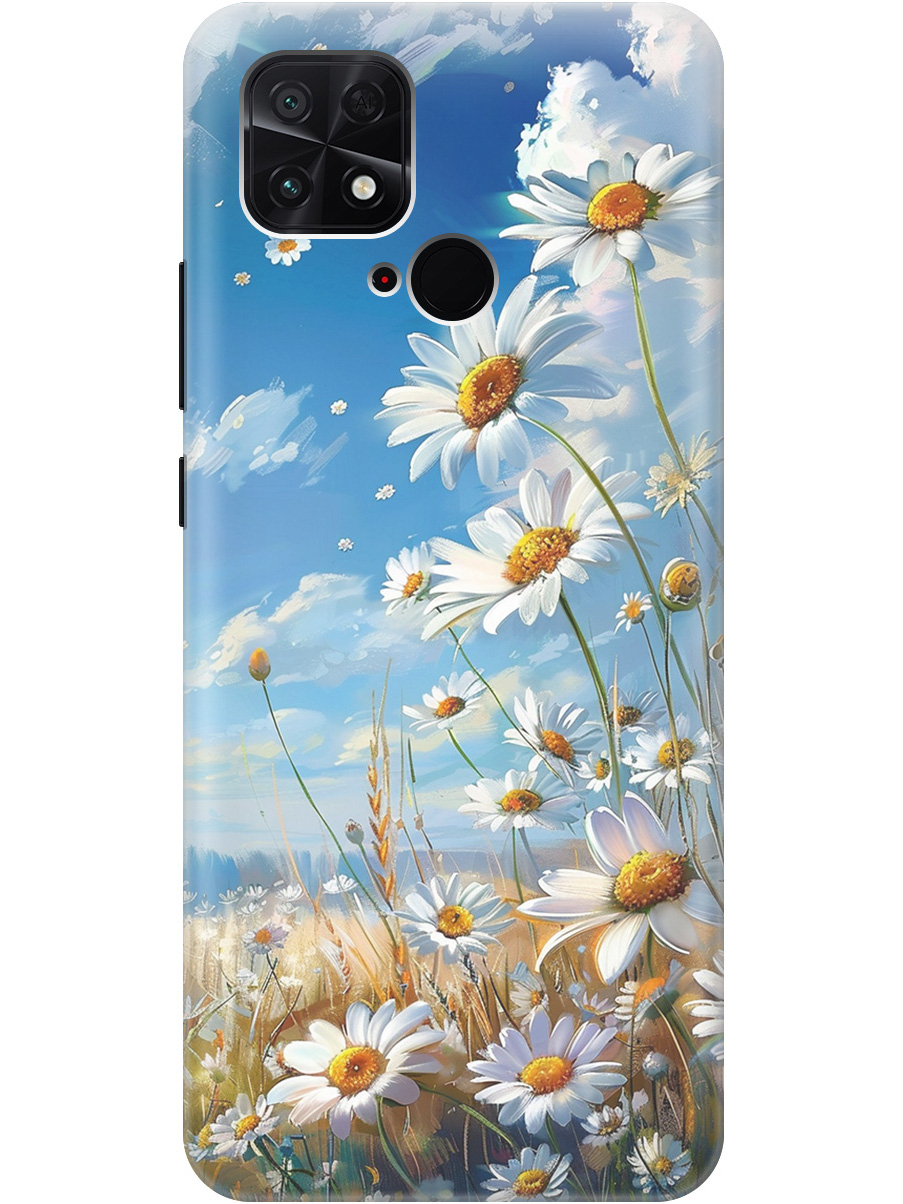 Силиконовый чехол на Xiaomi Poco C40 с рисунком "Ромашки на поле", Белый;синий, 20000994
Силиконовый чехол на Xiaomi Poco C40 с рисунком "Ромашки на поле", Белый;синий, 20000994