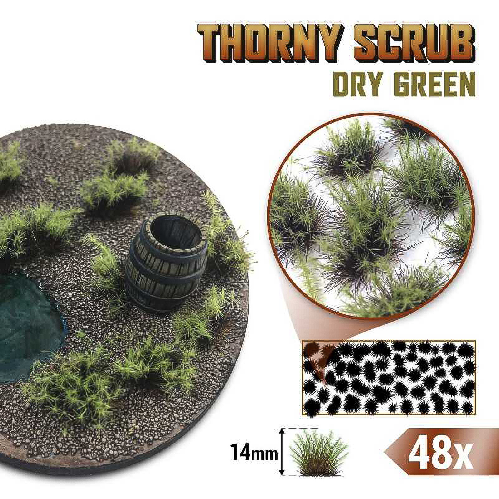 Пучки травы для моделирования Green Stuff World Thorny Scrub 14 mm Dry Green, Thorny Scrub
Пучки травы для моделирования Green Stuff World Thorny Scrub 14 mm Dry Green, Thorny Scrub