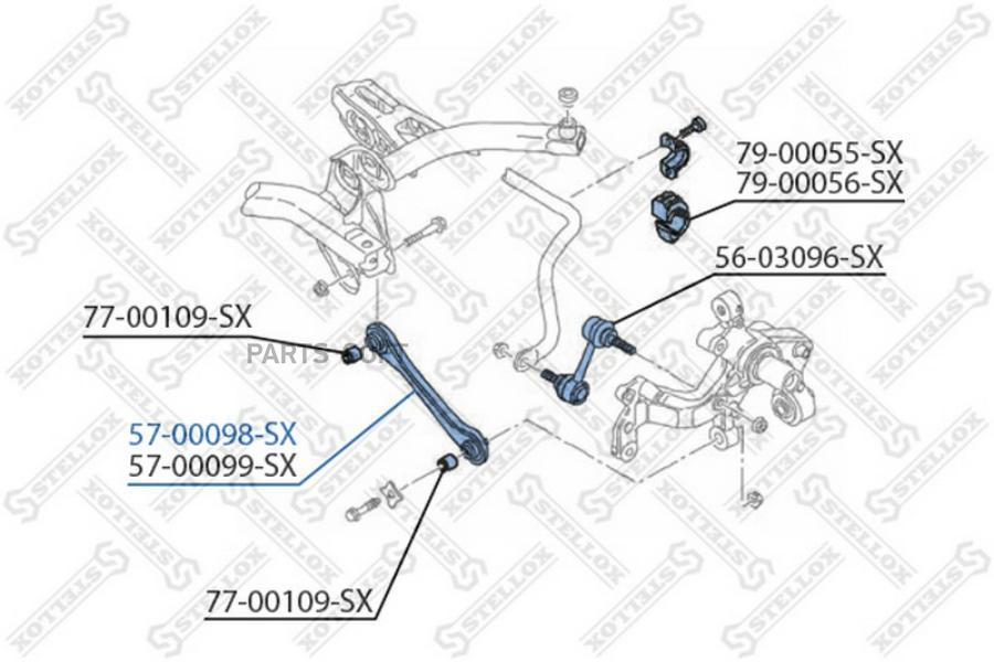 STELLOX 5700098SX 57-00098-SX_рычаг задний нижний левый!\ Audi A3, VW Golf V/Passat B6/Tou
STELLOX 5700098SX 57-00098-SX_рычаг задний нижний левый!\ Audi A3, VW Golf V/Passat B6/Tou