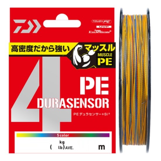 Шнур плетеный Daiwa UVF Dura Sensor X4 +Si2 #4 (300м, 30.7кг, 0.33мм) #5Color, Разноцветный
Шнур плетеный Daiwa UVF Dura Sensor X4 +Si2 #4 (300м, 30.7кг, 0.33мм) #5Color, Разноцветный