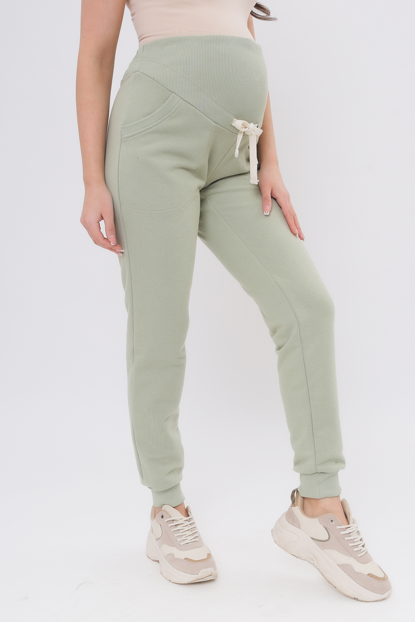 фото Брюки для беременных женские скоромама 01-42322sm зеленые 50 ru