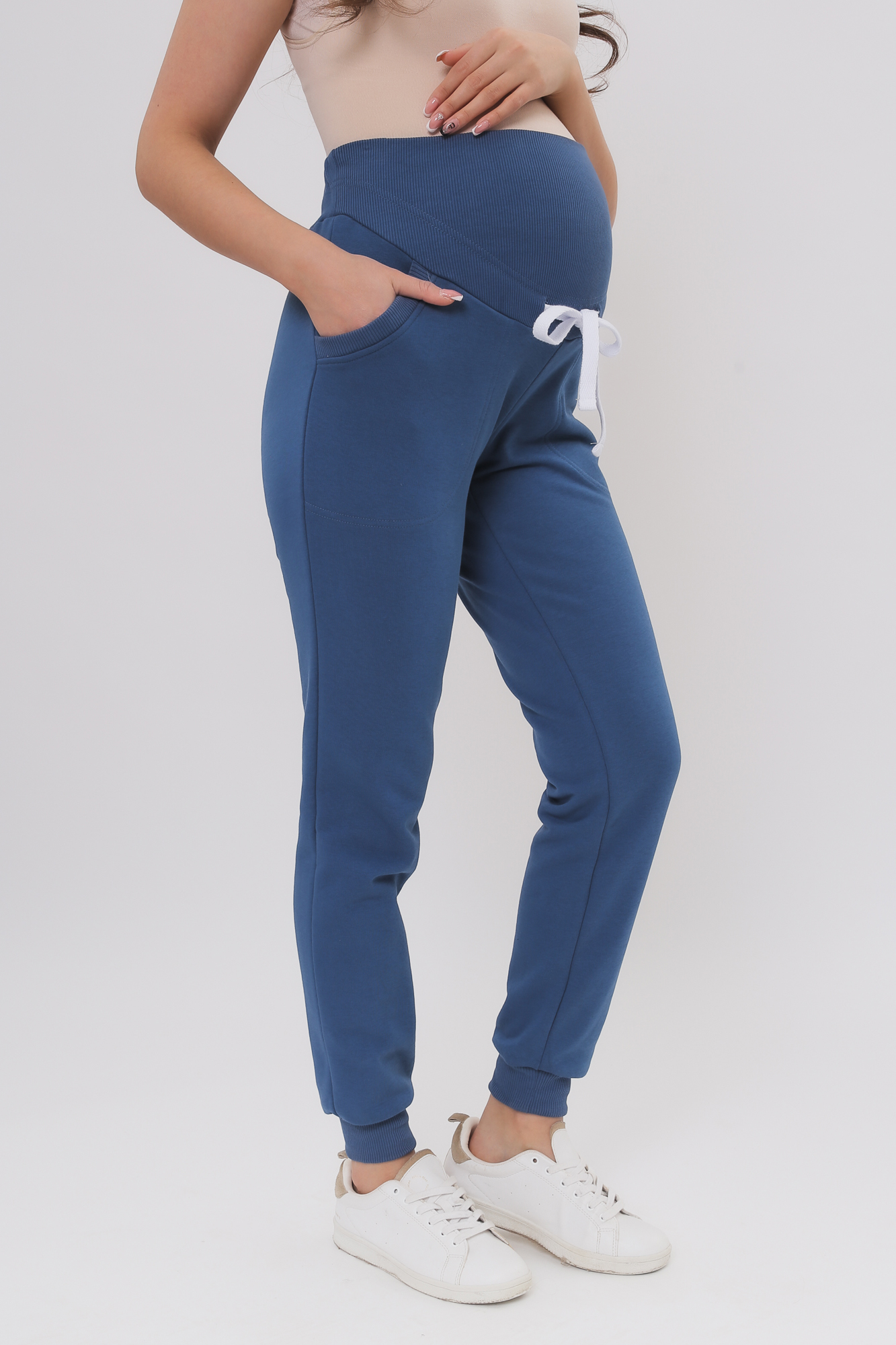 фото Брюки для беременных женские скоромама 01-42322sm синие 46 ru