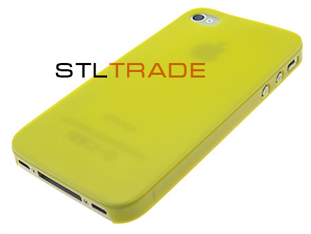 фото Накладка ensi 0,3mm для iphone 4s желтая