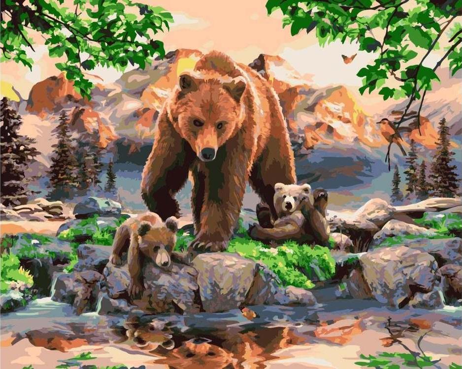 Картина по номерам Paintboy Медведица с медвежатами, 40x50 см, Медведица с медвежатами
Картина по номерам Paintboy Медведица с медвежатами, 40x50 см, Медведица с медвежатами