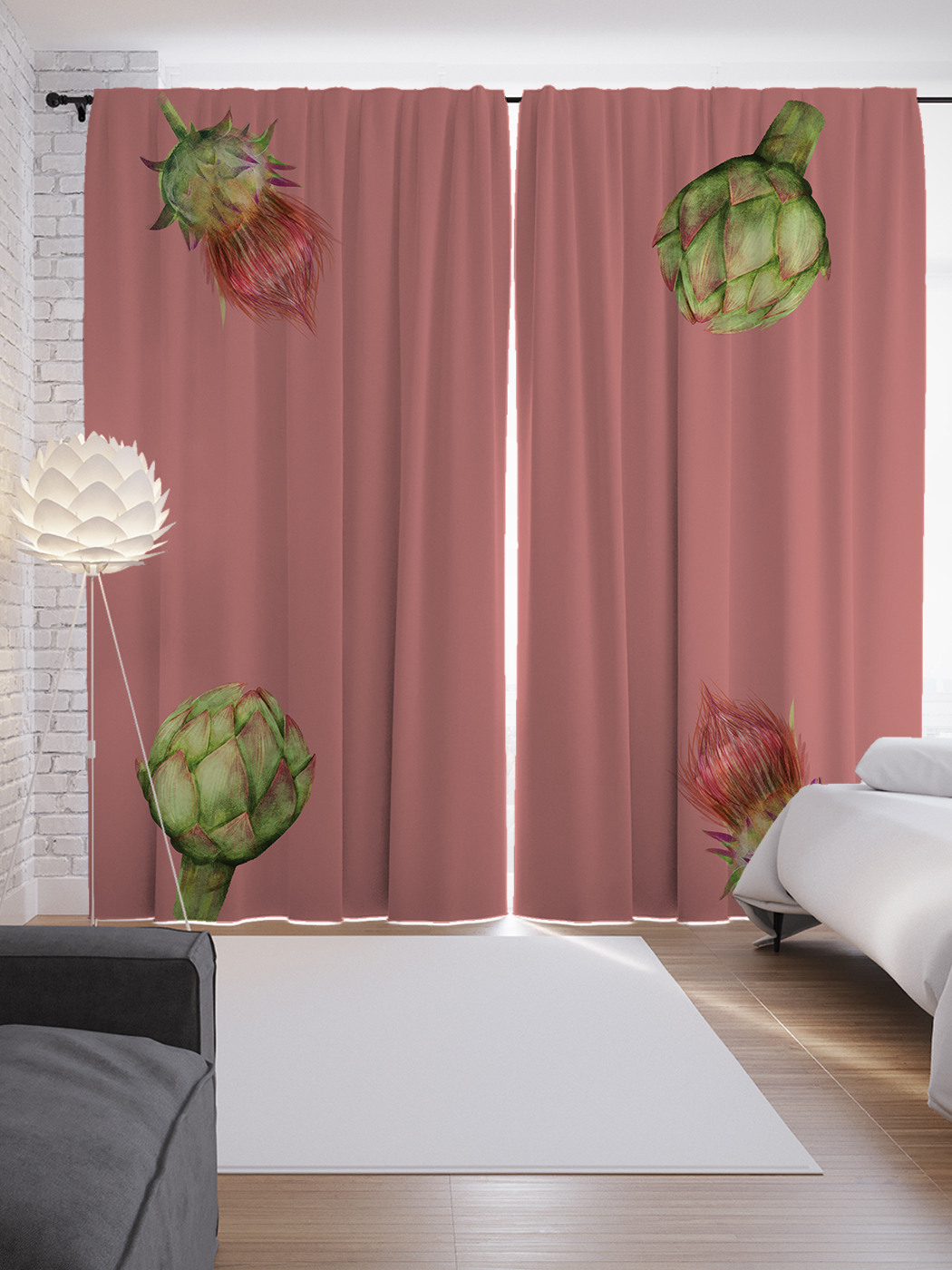 Шторы с фотопечатью "Вкусный артишок" из сатена, 290х265 см 
Шторы с фотопечатью "Вкусный артишок" из сатена, 290х265 см