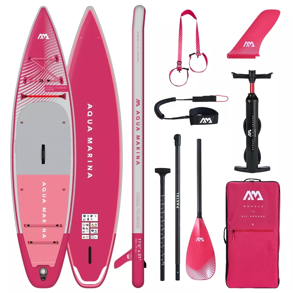 Сапборд надувной Aqua Marina Coral Touring Raspberry 11.6x31, 2024, 350x79x15 см, весло, Розовый, Coral Touring (Raspberry) 11'6"x31"
Сапборд надувной Aqua Marina Coral Touring Raspberry 11.6x31, 2024, 350x79x15 см, весло, Розовый, Coral Touring (Raspberry) 11'6"x31"