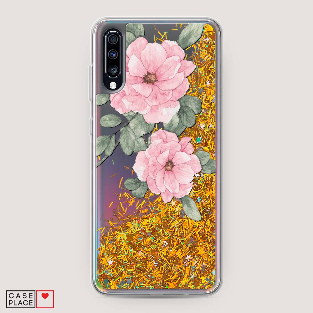 Жидкий чехол с блестками "Акварельные розовые цветы" на Samsung Galaxy A70, 28190-1
Жидкий чехол с блестками "Акварельные розовые цветы" на Samsung Galaxy A70, 28190-1