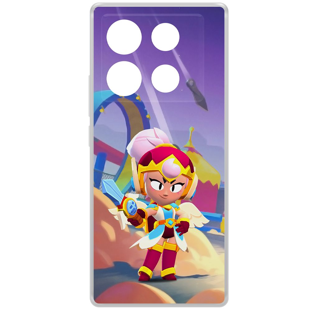 Чехол-накладка Krutoff Clear Case Brawl Stars-Валькирия Джанет для INFINIX Note 40, Прозрачный
Чехол-накладка Krutoff Clear Case Brawl Stars-Валькирия Джанет для INFINIX Note 40, Прозрачный