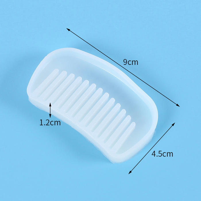 Форма силиконовая универсальная «Гребешок», Белый 
Форма силиконовая универсальная «Гребешок», Белый