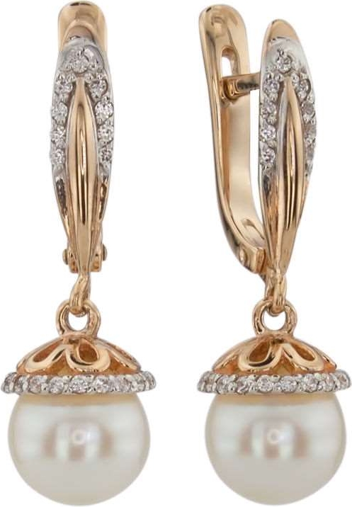 Серьги подвески из красного золота ALORIS 323ЖКц, жемчуг культивированный/фианит, 323ЖКц
Серьги подвески из красного золота ALORIS 323ЖКц, жемчуг культивированный/фианит, 323ЖКц