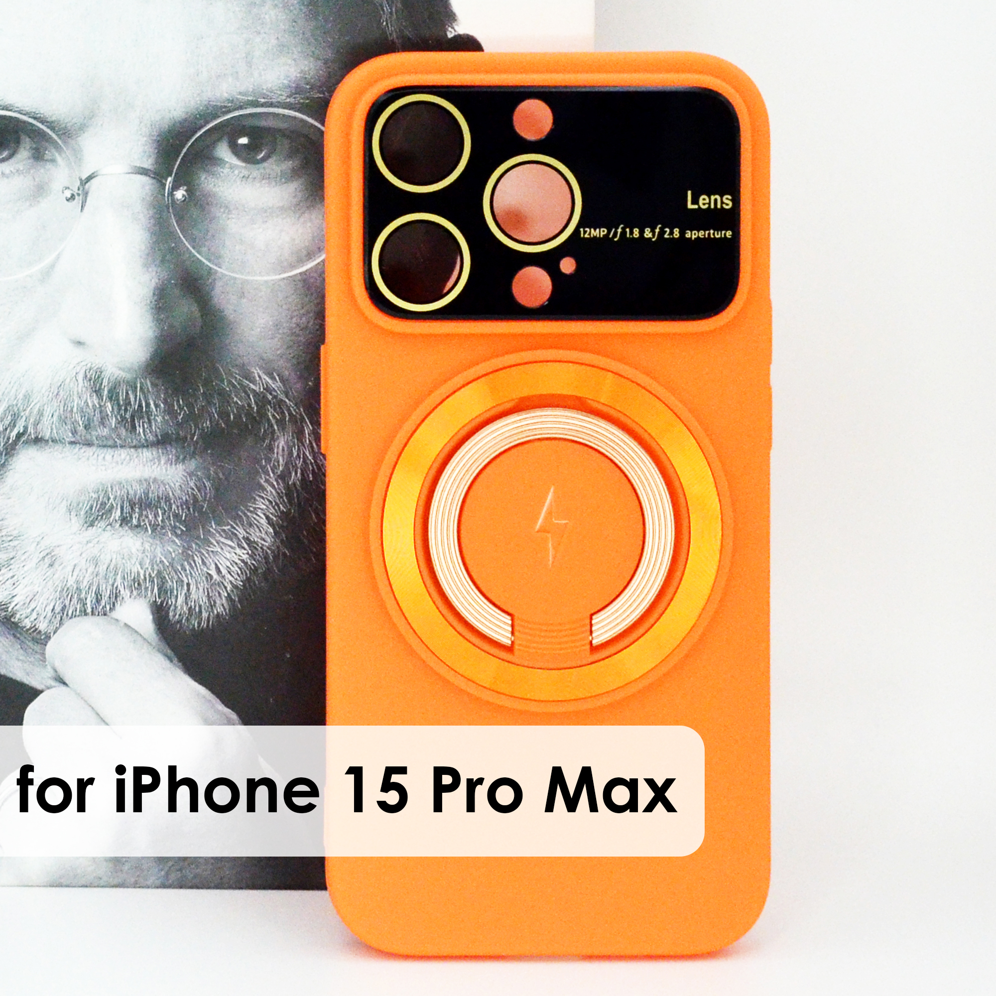 Чехол Magsafe силиконовый для iphone 15 Pro Max с защитой камеры, цвет оранжевый, IP15ProMax
Чехол Magsafe силиконовый для iphone 15 Pro Max с защитой камеры, цвет оранжевый, IP15ProMax