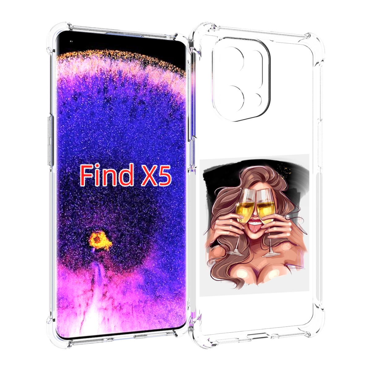 Чехол MyPads любительница-шампанского-модель женский для Oppo Find X5, Прозрачный, Tocco
Чехол MyPads любительница-шампанского-модель женский для Oppo Find X5, Прозрачный, Tocco
