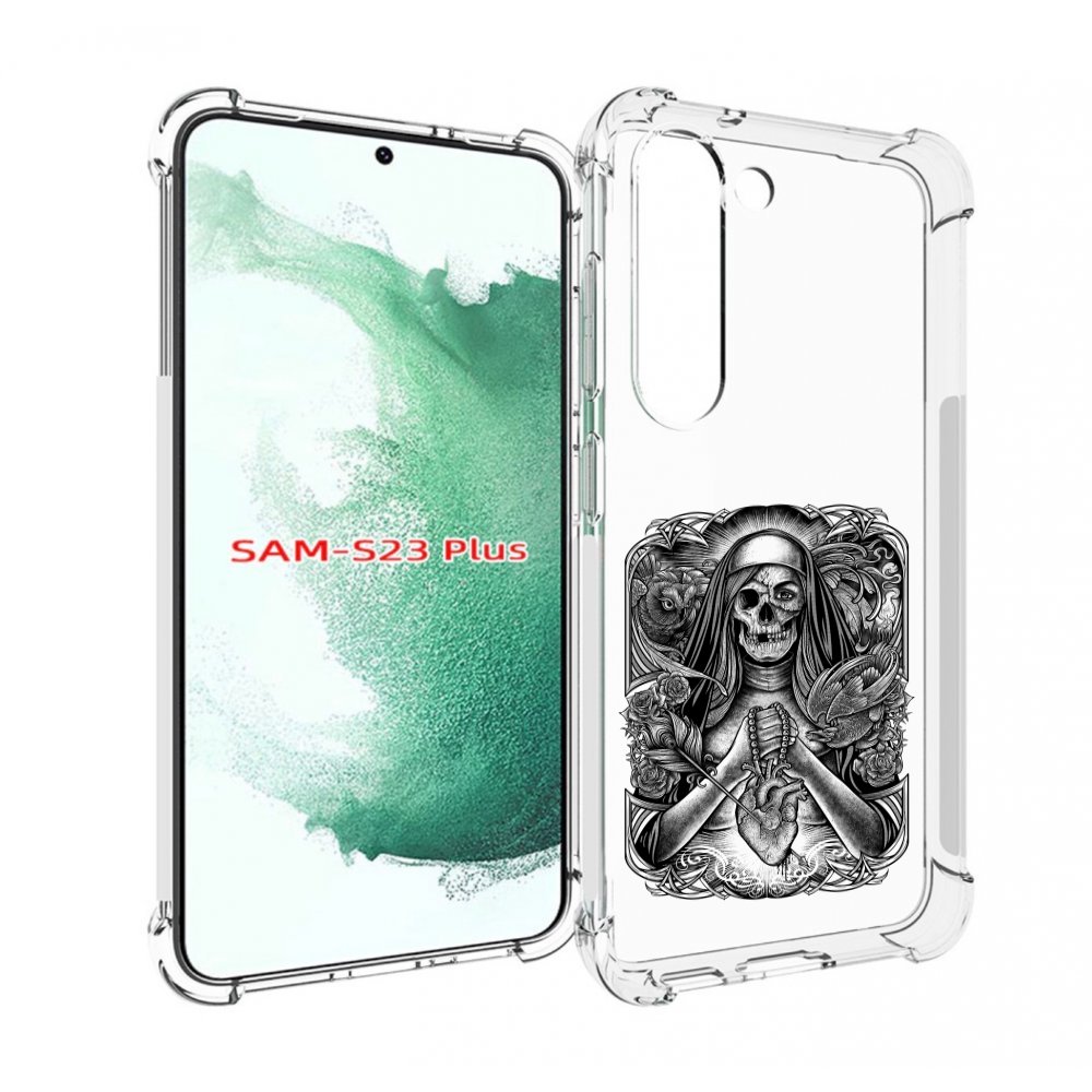 Чехол MyPads скелет с сердцем для Samsung Galaxy S23 Plus +, Прозрачный, Tocco 
Чехол MyPads скелет с сердцем для Samsung Galaxy S23 Plus +, Прозрачный, Tocco