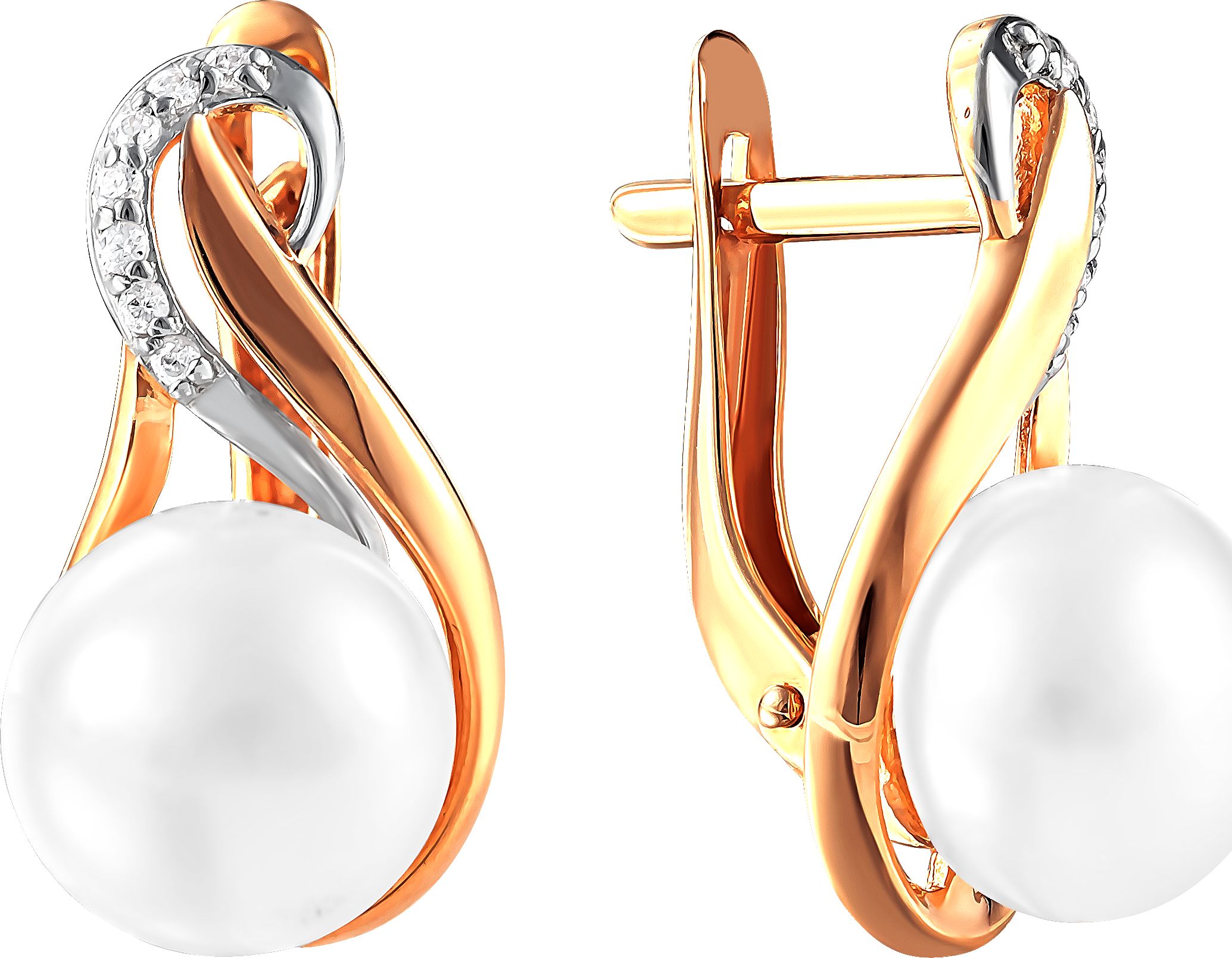 Серьги женские из золота Примаэксклюзив 290-1-951Р, жемчуг/фианит, 290-1-951Р 
Серьги женские из золота Примаэксклюзив 290-1-951Р, жемчуг/фианит, 290-1-951Р