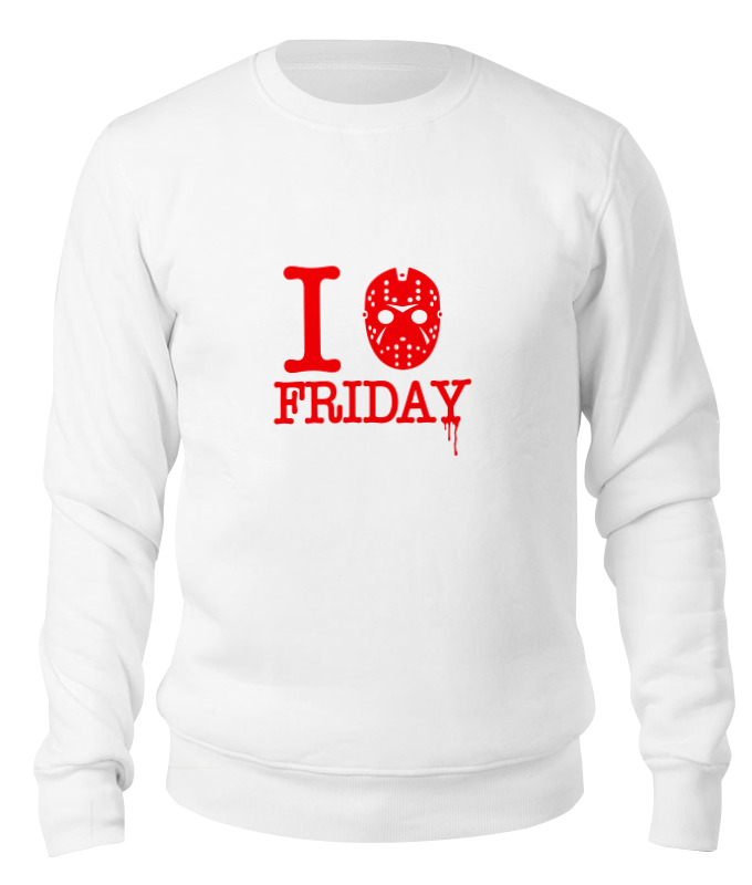 Свитшот унисекс Printio Пятница 13 белый S, Пятница 13 
Свитшот унисекс Printio Пятница 13 белый S, Пятница 13