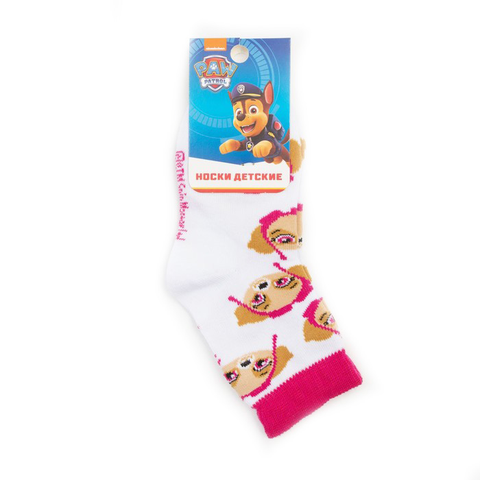 Носки детские PAW PATROL Скай Щенячий патруль цвет белый 16-18 см 3246478, Белый;розовый
Носки детские PAW PATROL Скай Щенячий патруль цвет белый 16-18 см 3246478, Белый;розовый