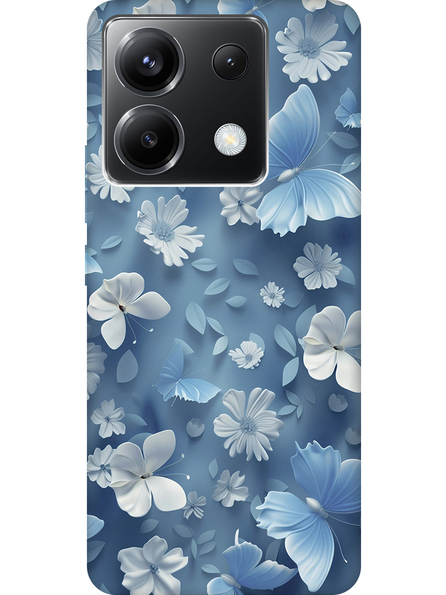 Силиконовый чехол на Xiaomi Redmi Note 13 Pro 5G, Poco X6 5G с принтом "Голубые бабочки", Прозрачный;белый;голубой, 779827910
Силиконовый чехол на Xiaomi Redmi Note 13 Pro 5G, Poco X6 5G с принтом "Голубые бабочки", Прозрачный;белый;голубой, 779827910