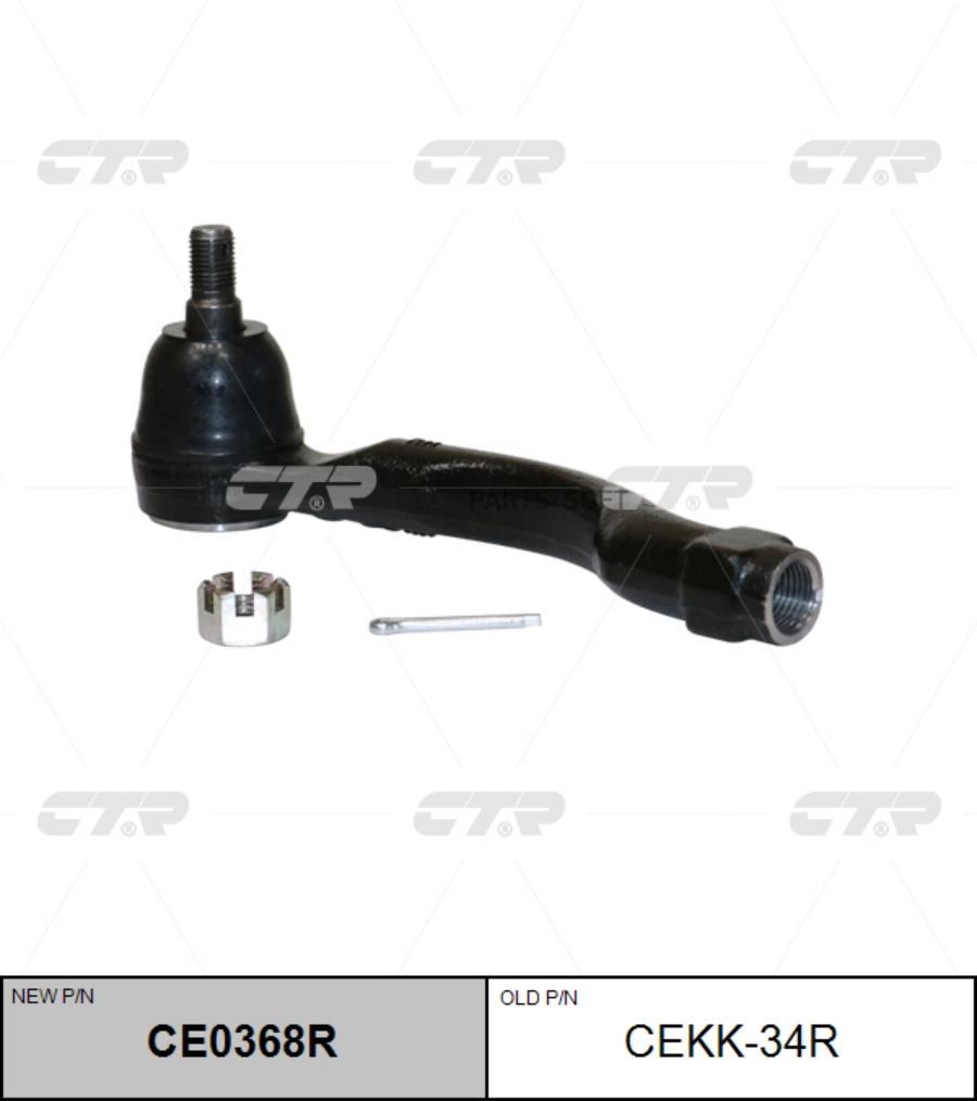 Наконечник рулевой тяги правый Kia Mohave, Borrego (старый арт. CEKK-34R) CE0368R, Черный
Наконечник рулевой тяги правый Kia Mohave, Borrego (старый арт. CEKK-34R) CE0368R, Черный
