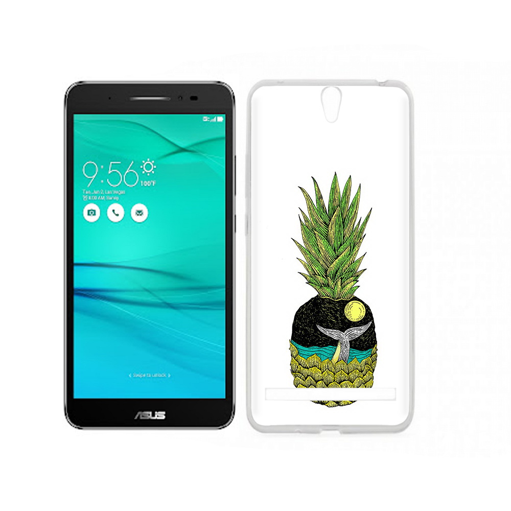 Чехол MyPads Tocco для Asus ZenFone Go (ZB690KG) ананас с китом, Прозрачный, Tocco 
Чехол MyPads Tocco для Asus ZenFone Go (ZB690KG) ананас с китом, Прозрачный, Tocco